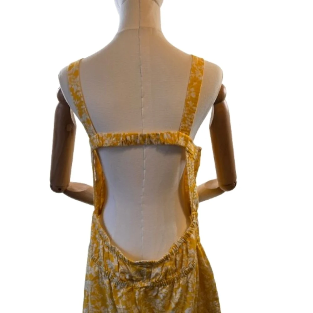 NWT UT Yellow Floral Sleeveless Maxi Dress Size XXL - Picture 13 of 13